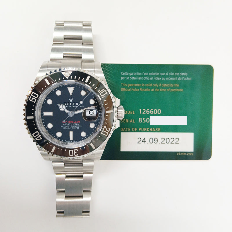 Rolex Sea-Dweller Single Red” 50th Anniversary 126600 Black Dial