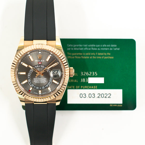 Rolex Sky-Dweller 326235 Slate Dial Mar 2022