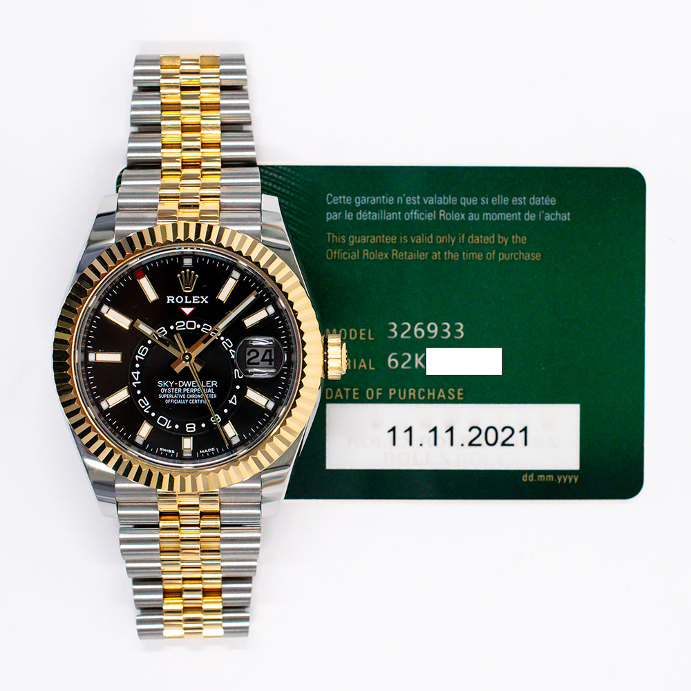 Rolex Sky-Dweller 326933 Black Dial Nov 2021 – CHRONONATION