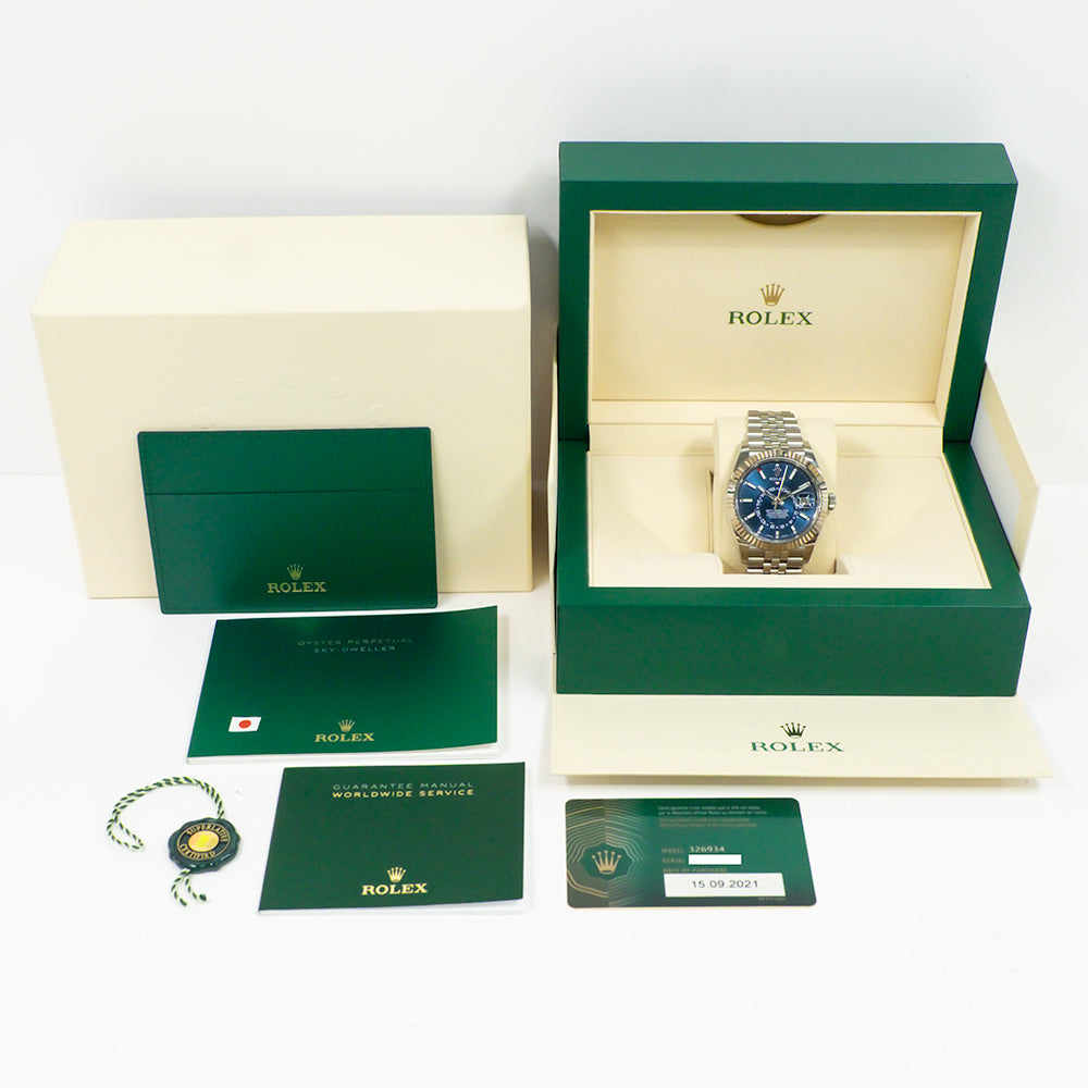 Rolex Sky-Dweller 326934 Blue Dial Sep 2021 – CHRONONATION