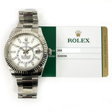 Rolex Sky-Dweller 326934 White Dial Jul 2018