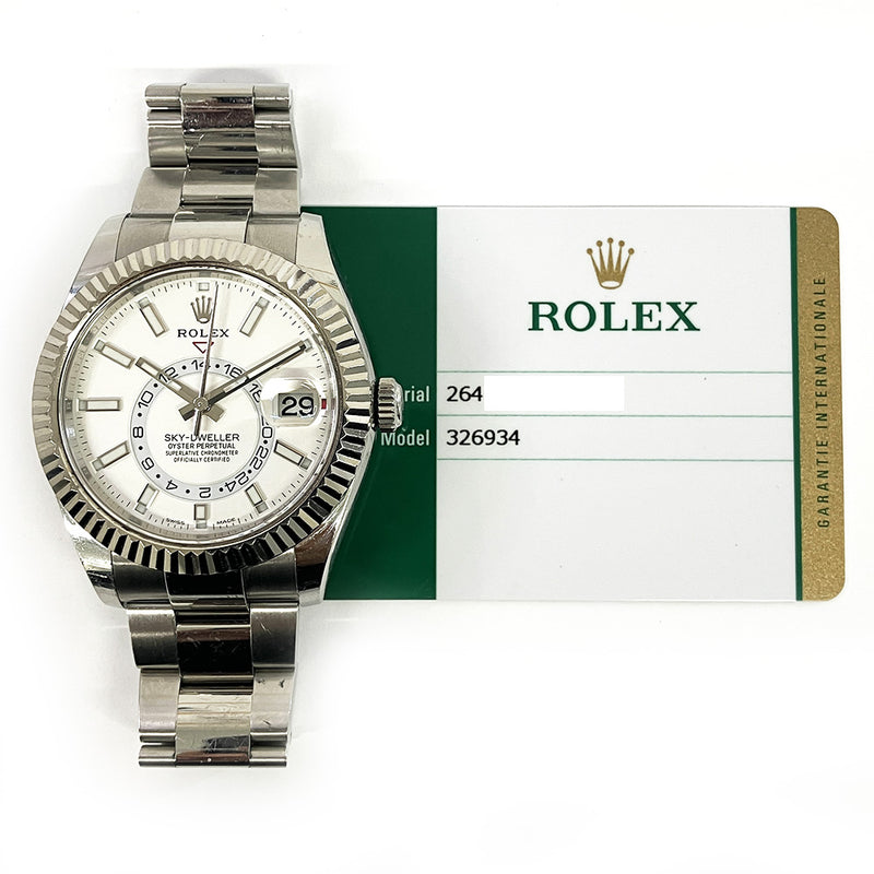 Rolex Sky-Dweller 326934 White Dial Jul 2018