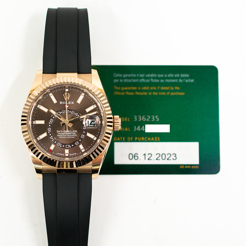 Rolex Sky-Dweller 336235 Chocolate Dial Dec 2023