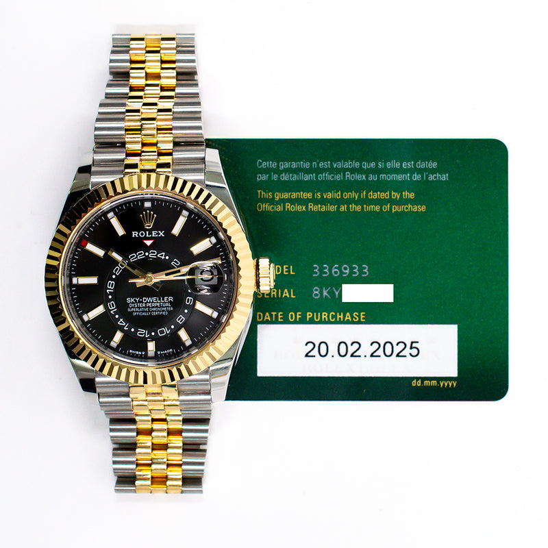 Rolex Sky-Dweller 336933 Black Dial Feb 2025 – CHRONONATION