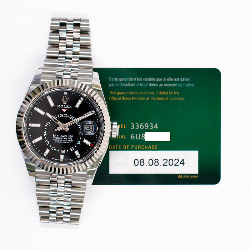Rolex Sky-Dweller 336934 Black Dial Aug 2024