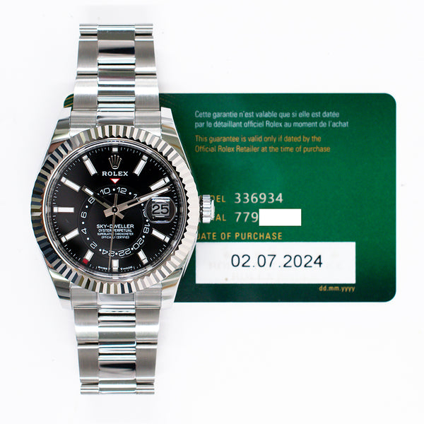 Rolex Sky-Dweller 336934 Black Dial Jul 2024