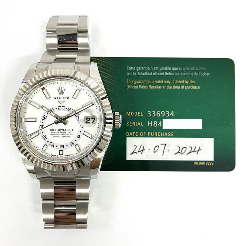 Rolex Sky-Dweller 336934 White Dial Jul 2024