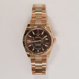 Rolex Sky-Dweller 42mm Everose Gold 336935 Chocolate Dial Sep 2023 - View 1
