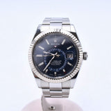 Rolex Sky-Dweller 42mm Steel and White Gold 326934 Blue Dial Dec 2017 - View 1