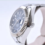 Rolex Sky-Dweller 42mm Steel and White Gold 326934 Blue Dial Dec 2017 - View 4