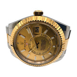 Rolex Sky-Dweller 42mm Steel and Yellow Gold 336933 Champagne Dial Feb 2024 - View 3