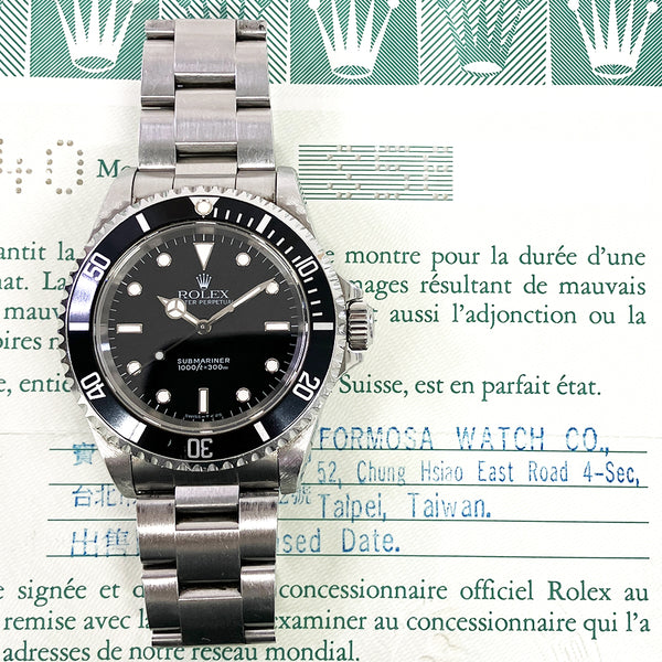 Rolex Submariner 114060 Black Dial