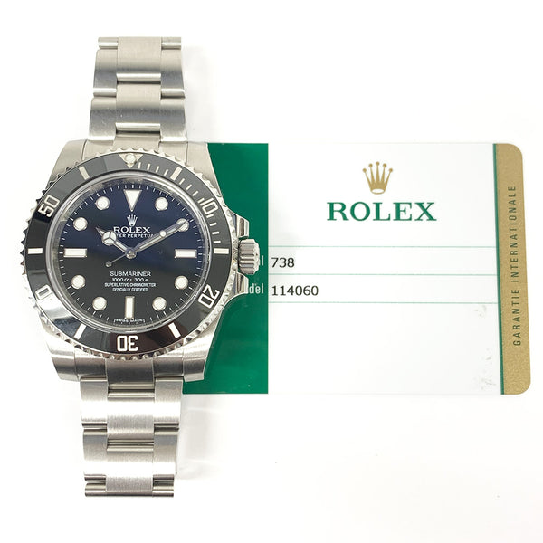 Rolex Submariner 114060 Black Dial May 2015