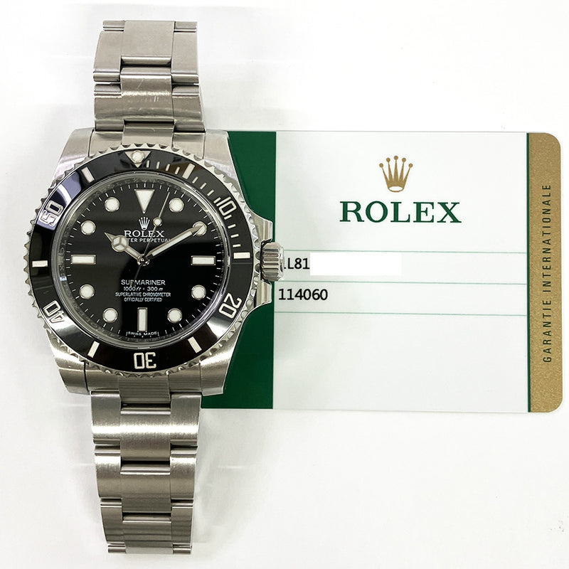Rolex Submariner 114060 Black Dial May 2016