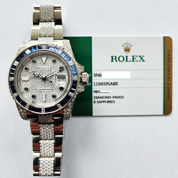 Rolex Submariner 116659SABR Pave Diamond Dial Jun 2019