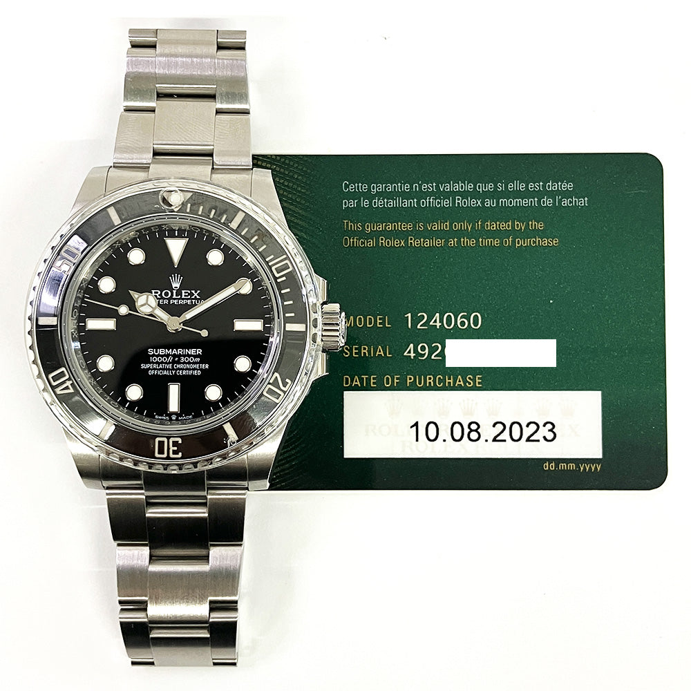 Rolex Submariner 124060 Black Dial Aug 2023 – CHRONONATION Rolex Submariner 124060 Black Dial Aug 2023 – CHRONONATION