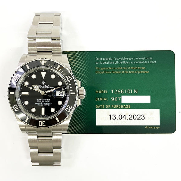 Rolex Submariner 126610LN Black Dial Apr 2023