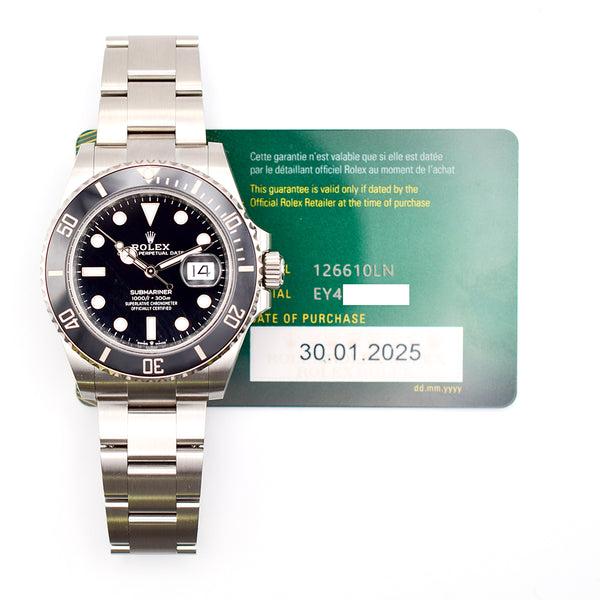 Rolex Submariner 126610LN Black Dial Jan 2025