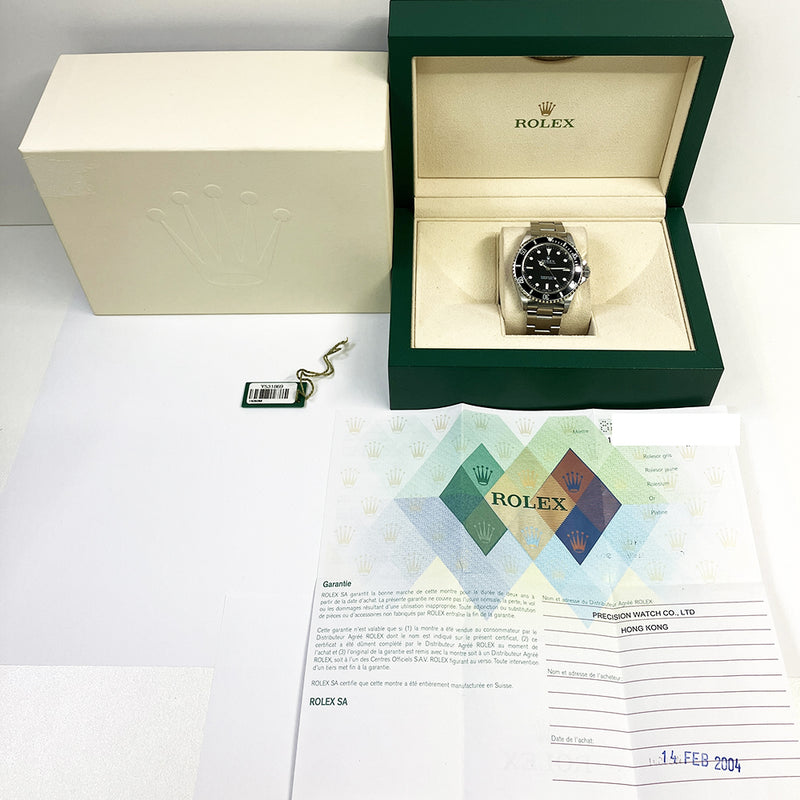 Rolex Submariner 14060M Black Dial Feb 2004