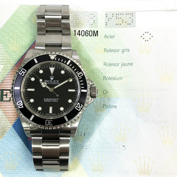 Rolex Submariner 14060M Black Dial Feb 2004