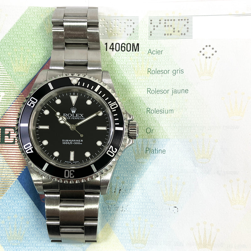 Rolex Submariner 14060M Black Dial Feb 2004