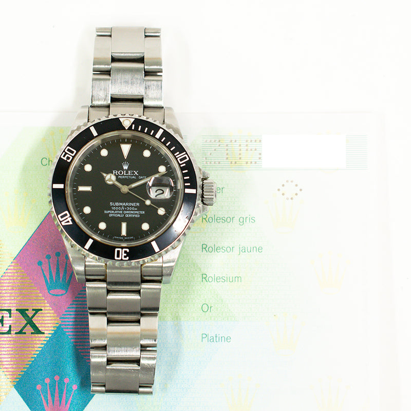 Rolex Submariner 16610 Black Dial Sep 2006 – CHRONONATION