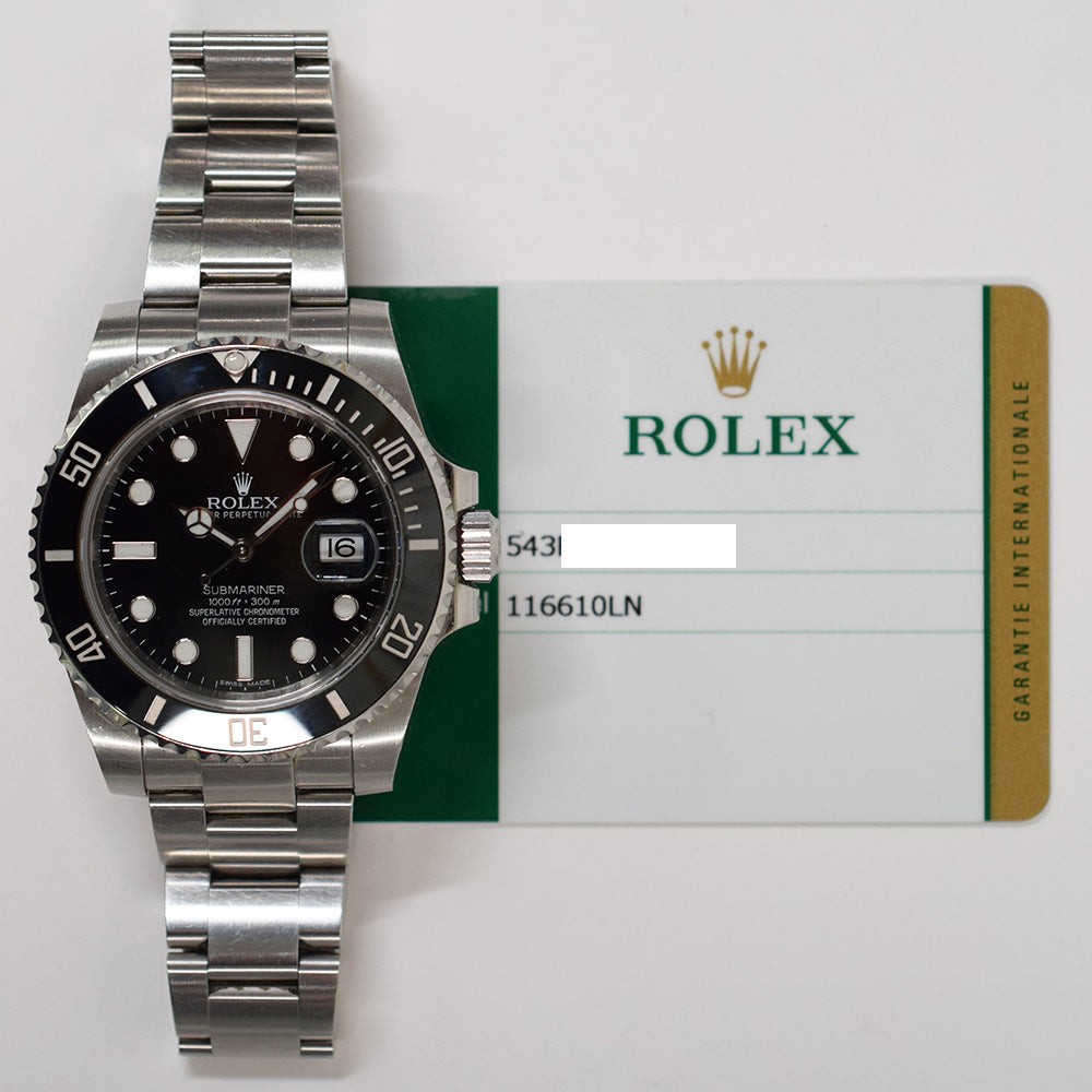 Rolex Submariner Date 116610LN Black Dial Jan 2015 – CHRONONATION