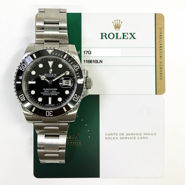 Rolex Submariner Date 116610LN Black Dial Mar 2015