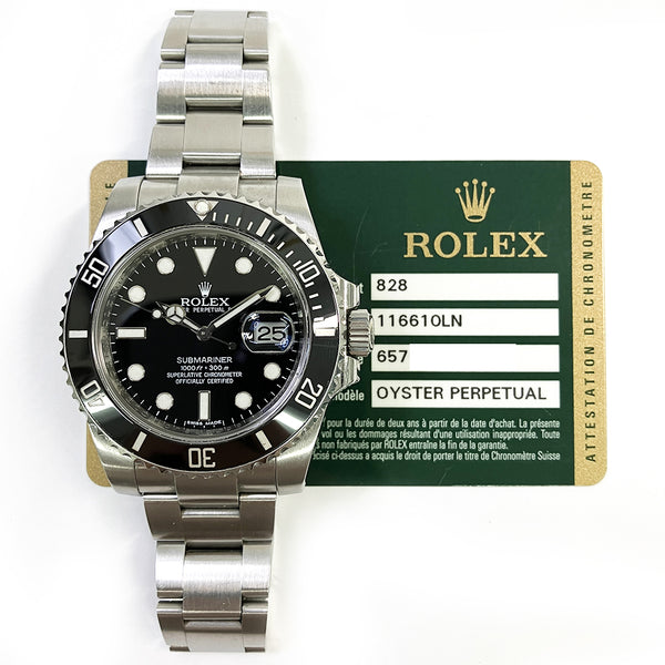Rolex Submariner Date 116610LN Black Dial May 2011