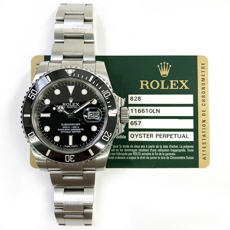 Rolex Submariner Date 116610LN Black Dial May 2011