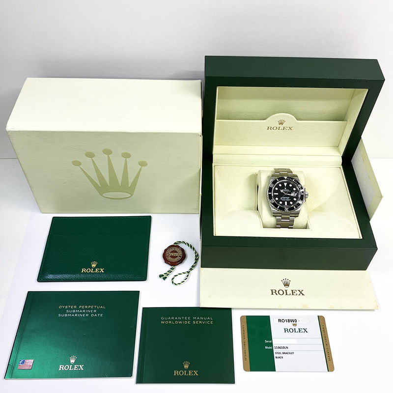 Rolex Submariner Date 116610LN Black Dial May 2018