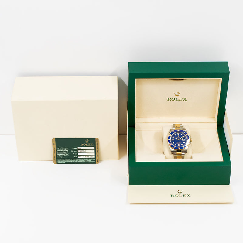 Rolex Submariner Date 116613LB Blue Dial May 2013