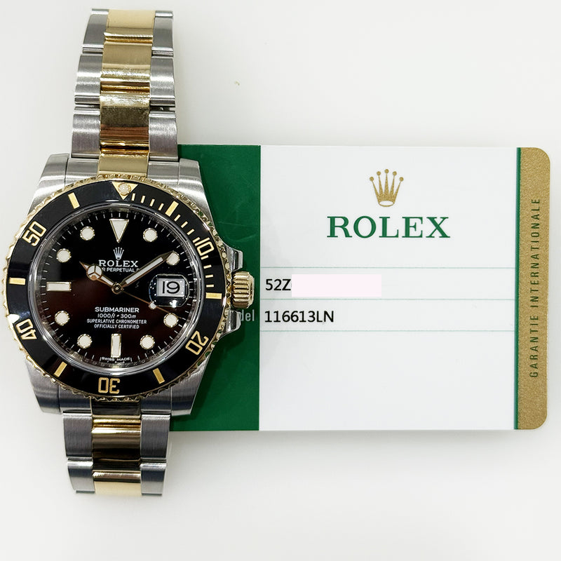 バッグ 19 Rolex Submariner Date 116613LN Black Dial Nov 2018 – CHRONONATION