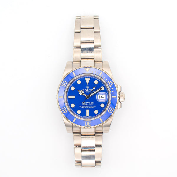 Rolex Submariner Date 116619LB Smurf Dial Mar 2014