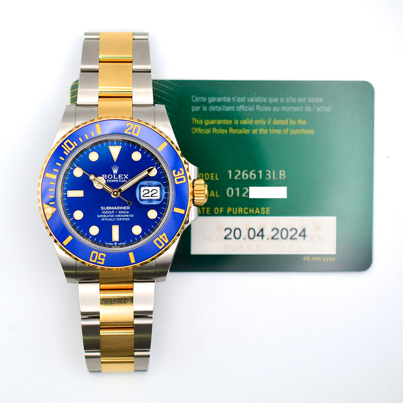 Rolex Submariner Date 126613LB Blue Dial Apr 2024