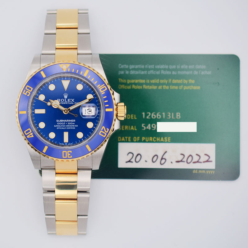 Rolex Submariner Date 126613LB Blue Dial Jun 2022