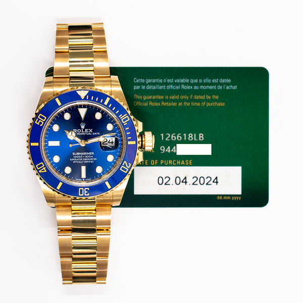 Rolex Submariner Date 126618LB Blue Dial Apr 2024