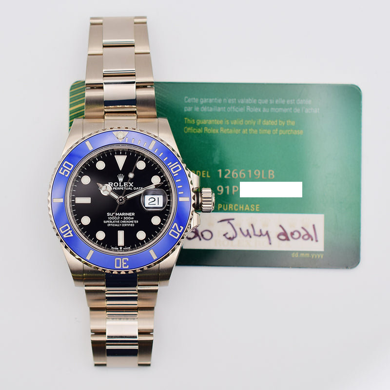 Rolex Submariner Date 126619LB Black Dial Jul 2021