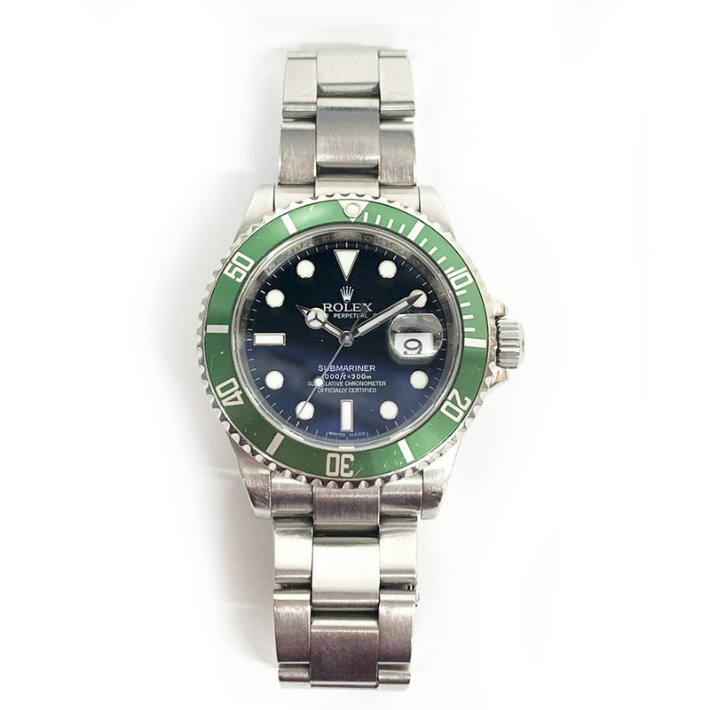 Rolex Submariner Date 16610LV Kermit Dial Aug 2008