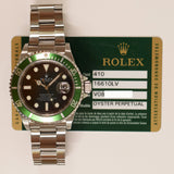 Rolex Submariner Date 16610LV Kermit Dial Feb 2010 - View 2