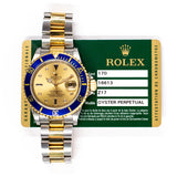 Rolex Submariner Date 16613SG Serti Dial Jul 2010