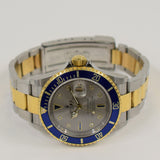 Rolex Submariner Date 16613SG Silver Diamond Dial Jun 2009 - View 3