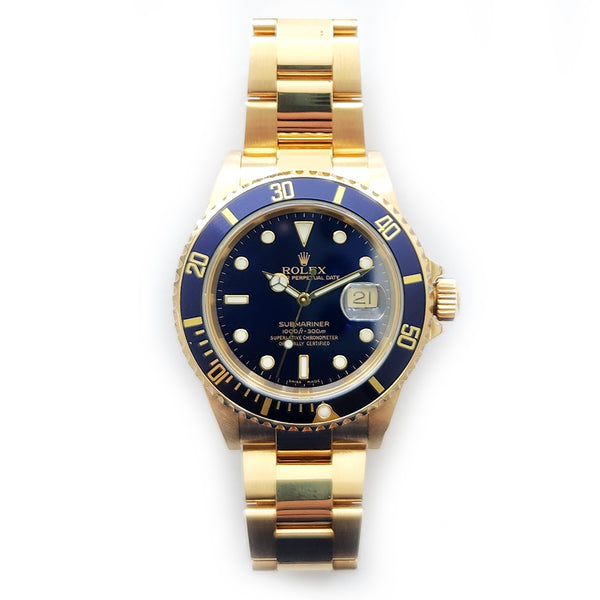 Rolex Submariner Date 16618 Blue Dial Oct 2005 CHRONONATION