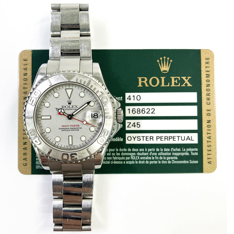 Rolex Yacht-Master 168622 Platinum Dial Dec 2007