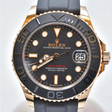 Rolex Yacht-Master 37mm Everose Gold 268655 Black Dial Oct 2020 - View 3
