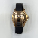 Rolex Yacht-Master 40mm Everose Gold 116655 Black Dial Dec 2016 - View 7