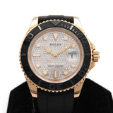 Rolex Yacht-Master 40mm Everose Gold 116655 Pave Diamond Dial May 2018 - View 1