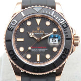 Rolex Yacht-Master 40mm Everose Gold 126655 Black Dial Feb 2021 - View 1