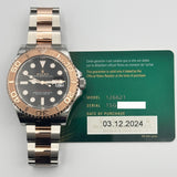 Rolex Yacht-Master 40mm Steel and Platinum 126621 Black Dial Dec 2024 - View 2