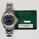 Rolex Yacht-Master 40mm Steel and Platinum 126622 Blue Dial Dec 2021 - View 2
